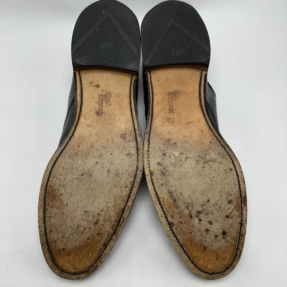 Allen Edmonds Park Avenue 5615 Men 11.5A Black Leather Captoe Oxford Dress Shoes